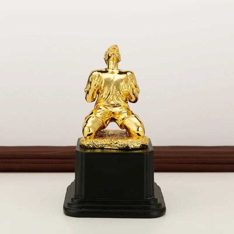 Football Player Trophy Resin Plating Goalscorer Golden Boot Printing Cheering Mr. Football