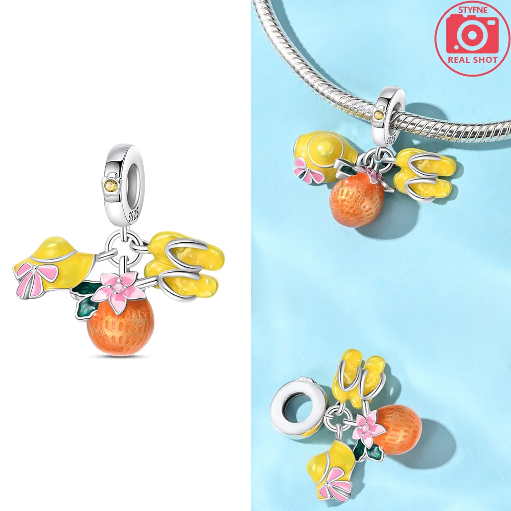 Original Charms 925 Silver Artistic Painting Board Beads Fit Charms Plata 925 Bracelets for Women Jewelry Making Fine Gifts