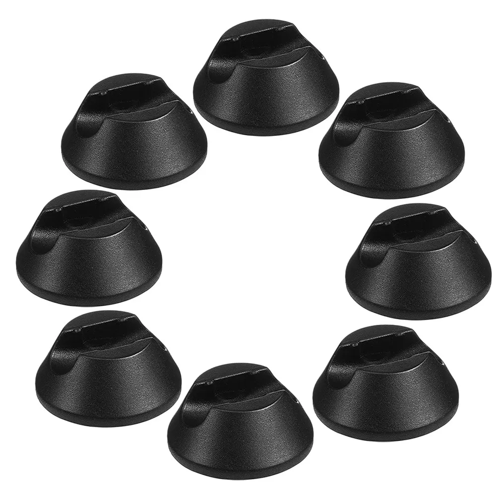 8Pcs Slot Rubber Chair Leg Sliders Anti-Slip Floor Protectors for Hardwood Carpet Furniture Grips Table Desk Sofa Legs
