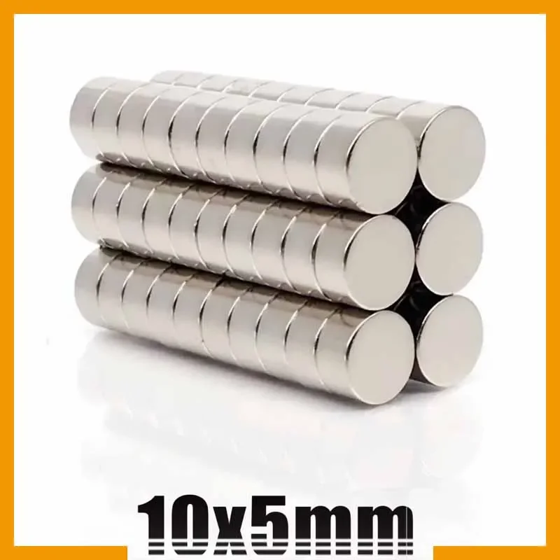 10x5mm 5/10/20/50/100/200pcs N35 Super Strong Magnet Powerful Neodymium Magnets 10*5mm Permanent Magnet 10*5 Craft Office Diy