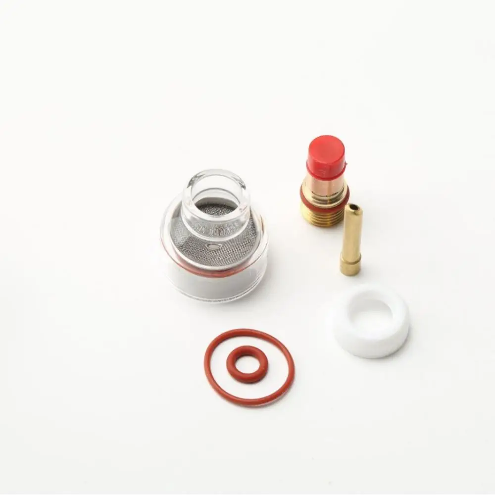 TIG Welding Torch Parts For WP17 WP18 WP26 Kit Pyrex Glass Cup Gas Lens Nozzle Diffuser Metal Fabrication Accessories