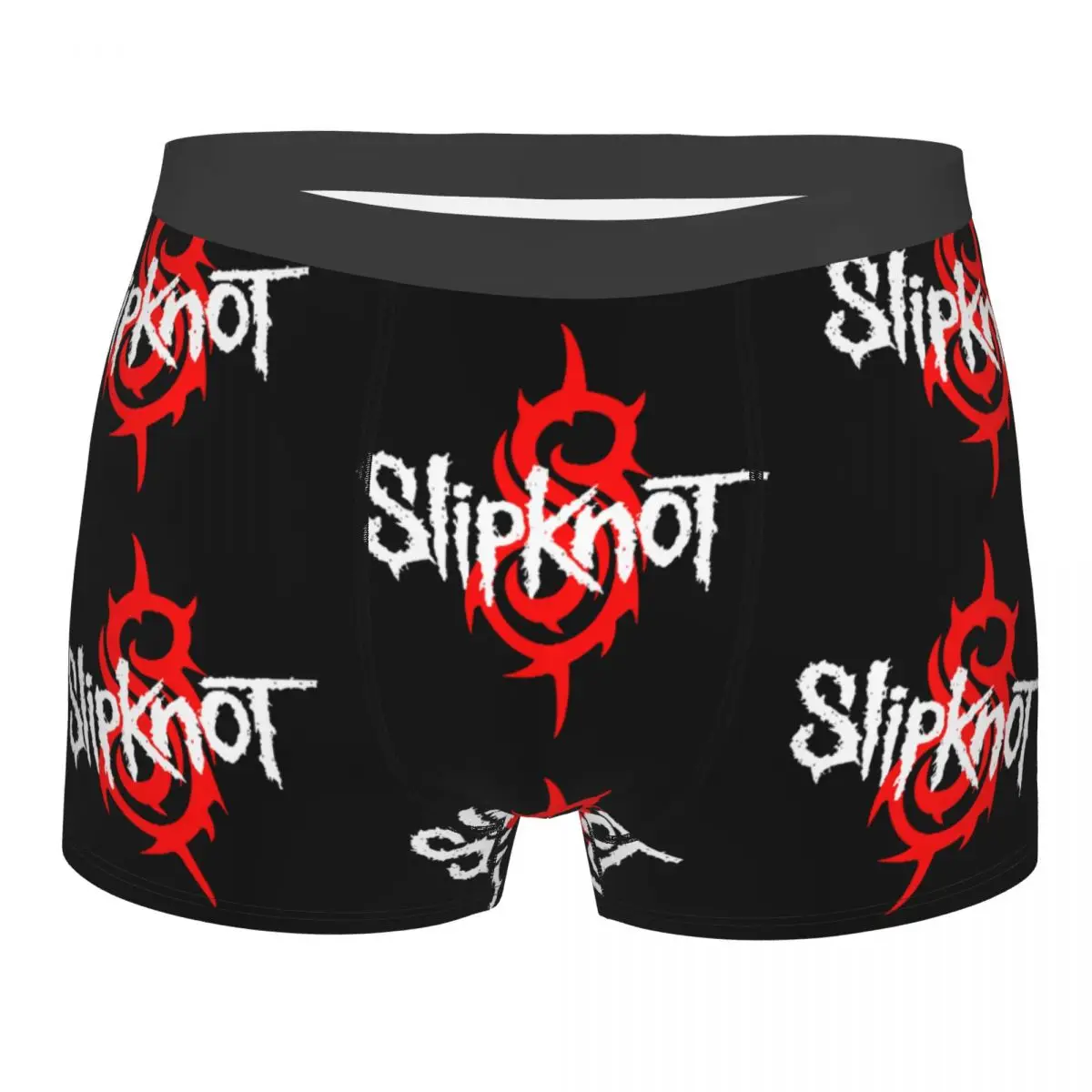 Custom Slipknots Boxers Shorts Men\'s Heavy Metal Rock Music Gift Briefs Underwear Novelty Underpants