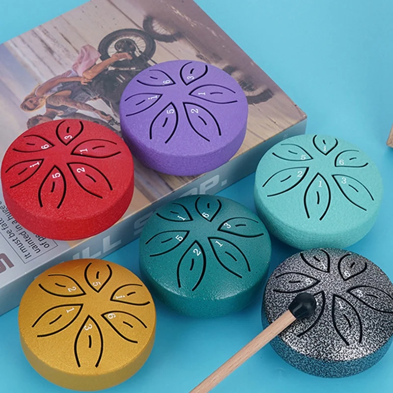 أفضل الآلات الموسيقية للأطفال أورف آلات الحرف طبلة مجوفة صغيرة 3 بوصة 6 لهجة #6