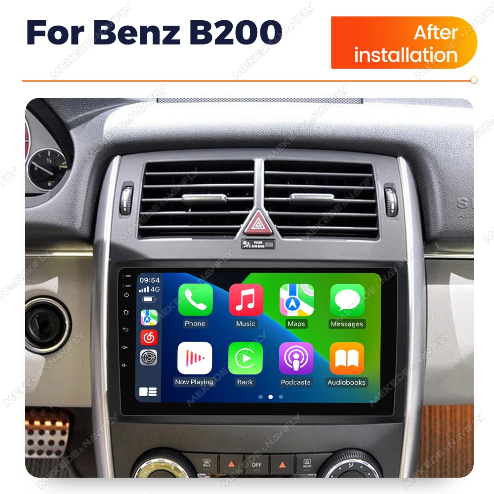 

MEKEDE&NAVIFLY Android 14 Car Radio For Mercedes Sprinter Benz B200 Vito W639 Viano B Class W169 W245 W209 BT Central Multimedia