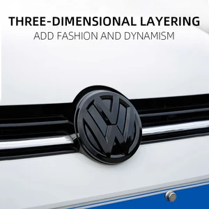 Arabanın önündeki radyatör ızgarasındaki rozet, arka bagajdaki krom kaplama Amblem, Amblem, otomatik Volkswagen, VW Golf 7 2014-2017, 137mm, 1.15, 2 Adet Şebekeye yapılan 6 büyük satış, golf mk2-no. 3