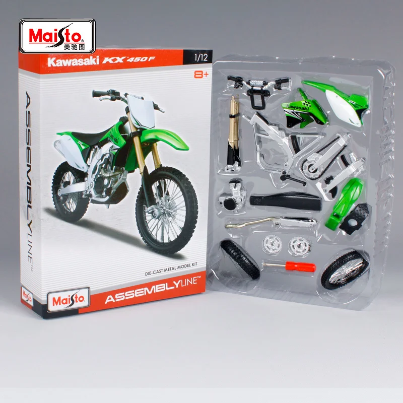 

Maisto 1:12 Kawasaki KX450F Assembly Version Alloy Sports Motorcycle Model Diecasts Metal Racing Motorcycle Model Kids Toys Gift