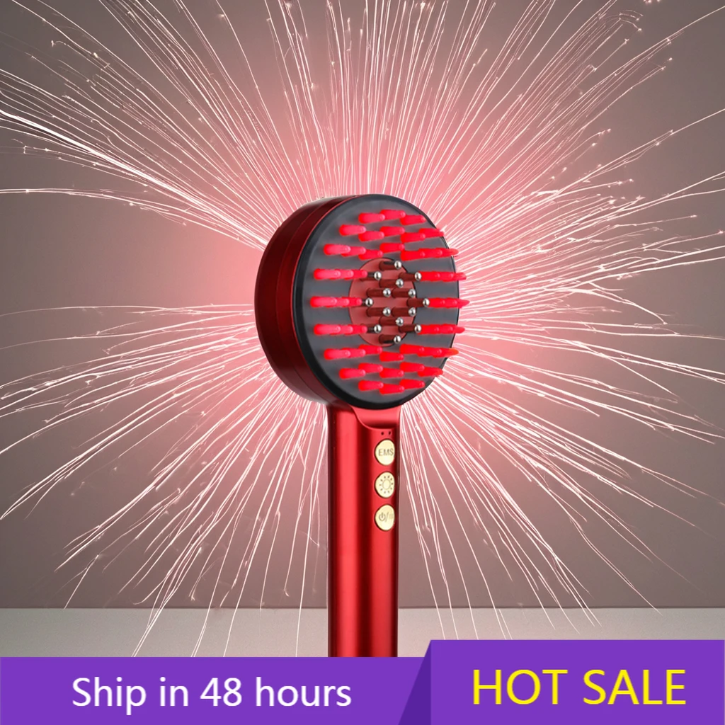

YTYIN Waterproof Electric Scalp Massager With Red Light Hair Growth Device Comb And Hair Oil Applicator Scalp Brush Massager