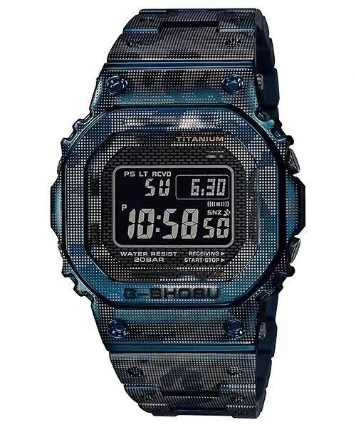 デジタル電子スポーツユニセックス腕時計フル機能スクエア合金 LED ダイヤルスチールストラップフル機能 5000 シリーズ