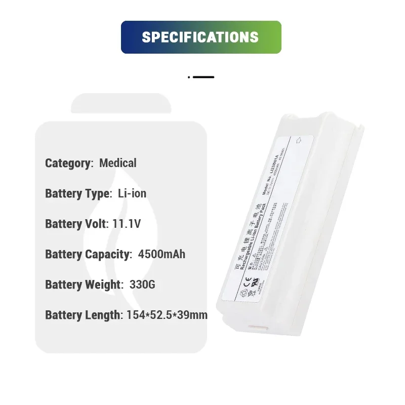 Lithium ion 11.1V 4500mAh Replacement LI23I001A Battery for Mindray M5 M5T M7 M7 Series Medical Ultrasound