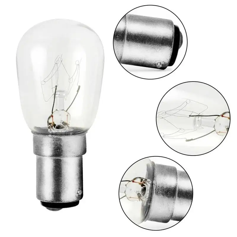 W B15 220v Sewing Machine Bulb Machine Tool Alarm Light  Microscope Sign  Builtin Cabinet Lighting  Night Light  Sewing Mach