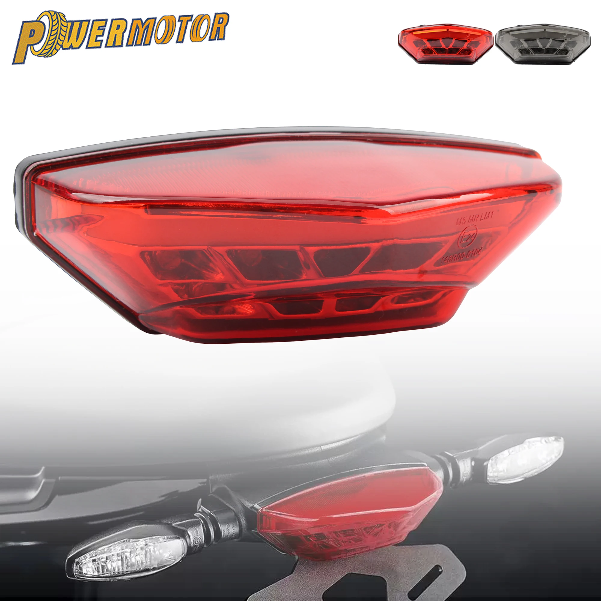 

3 Wires Motorcycle Taillight Brake Light Universal LED 12V Scooter Cafe Racer Supermoto Rear License Lamp DRL DirtBike Parts