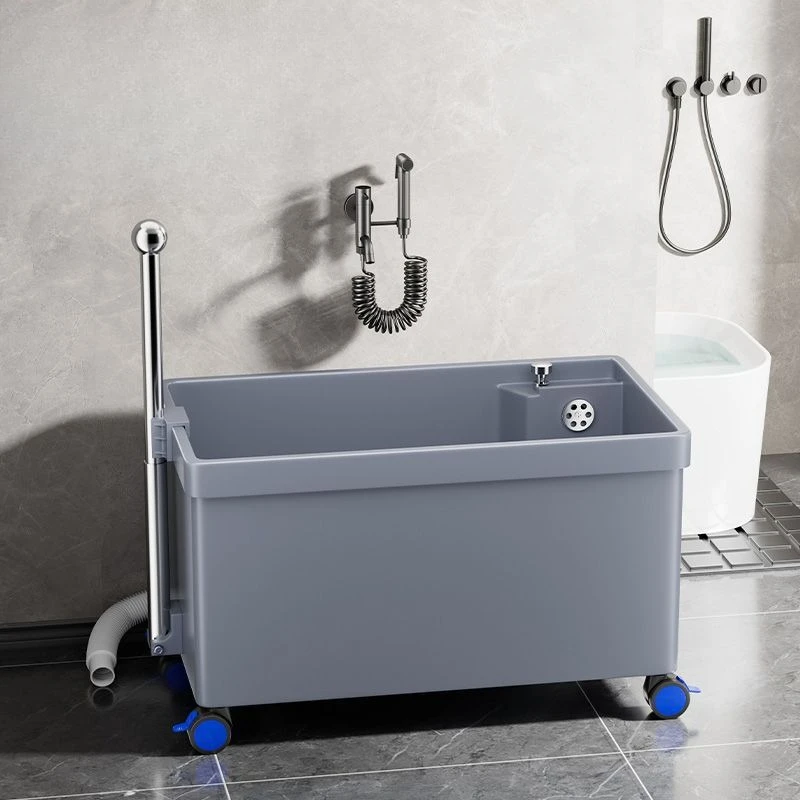 

Mobile mop pool Home with handrails Floor-to-ceiling washing mop pool Bathroom Balcony Mop pool Plastic tank basin