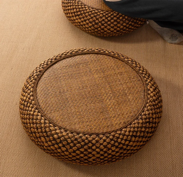 Rattan futon tatami seat cushion Japanese-style home bedroom meditation tea ceremony bay window straw mat hit living room seat