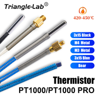 Trianglelab PT1000 Pro Thermistor Cartridge M3 M4 Screw Temperature Sensor High temPerature 450℃ 3D Printer
