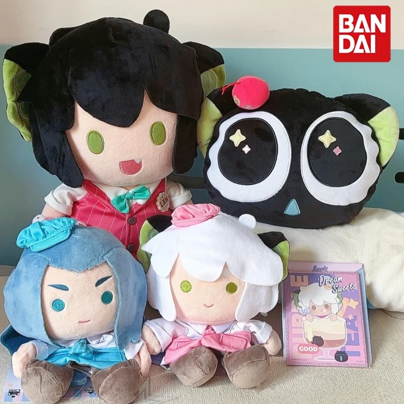 Bandai Legend of Luo Xiao Hei Wu Xian Anime Plush Doll Hand Puppet Magnetic Design Stuffed Collectible Toy