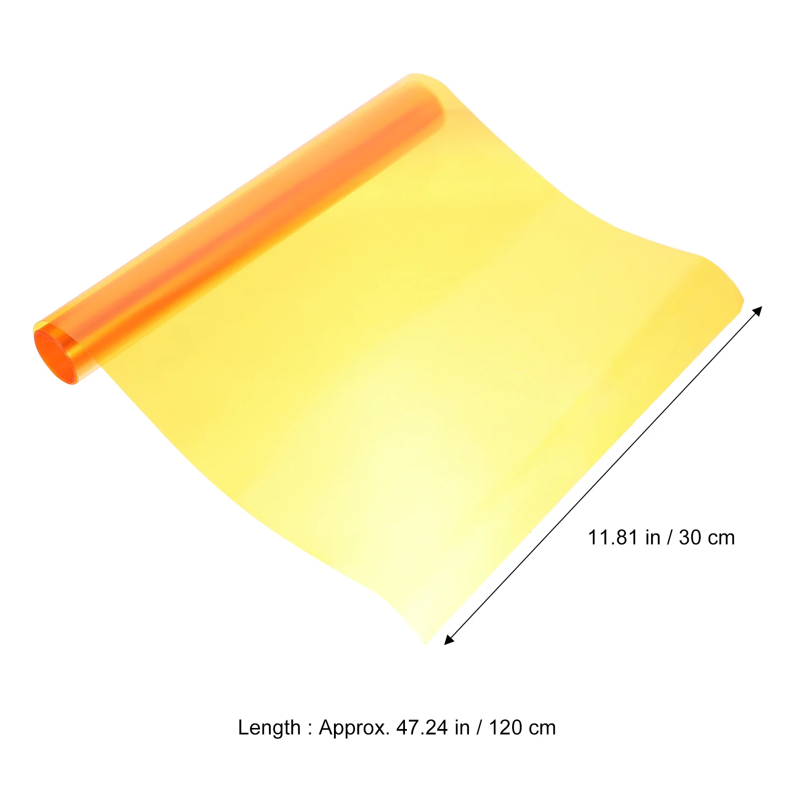 

120cmx30cm Headlight Tint Film 90 Percent Transparency Stretchable Water Resistant Car Stickers Tail Fog Lights Protection Easy