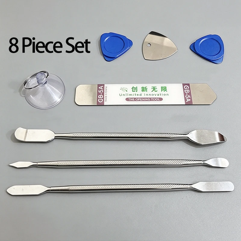 8 Piece Set Computer Mobile Phone Tablet Appliances Pry Bar Multi-purpose Disassembly Tool Bimetallic Head For More Convenient