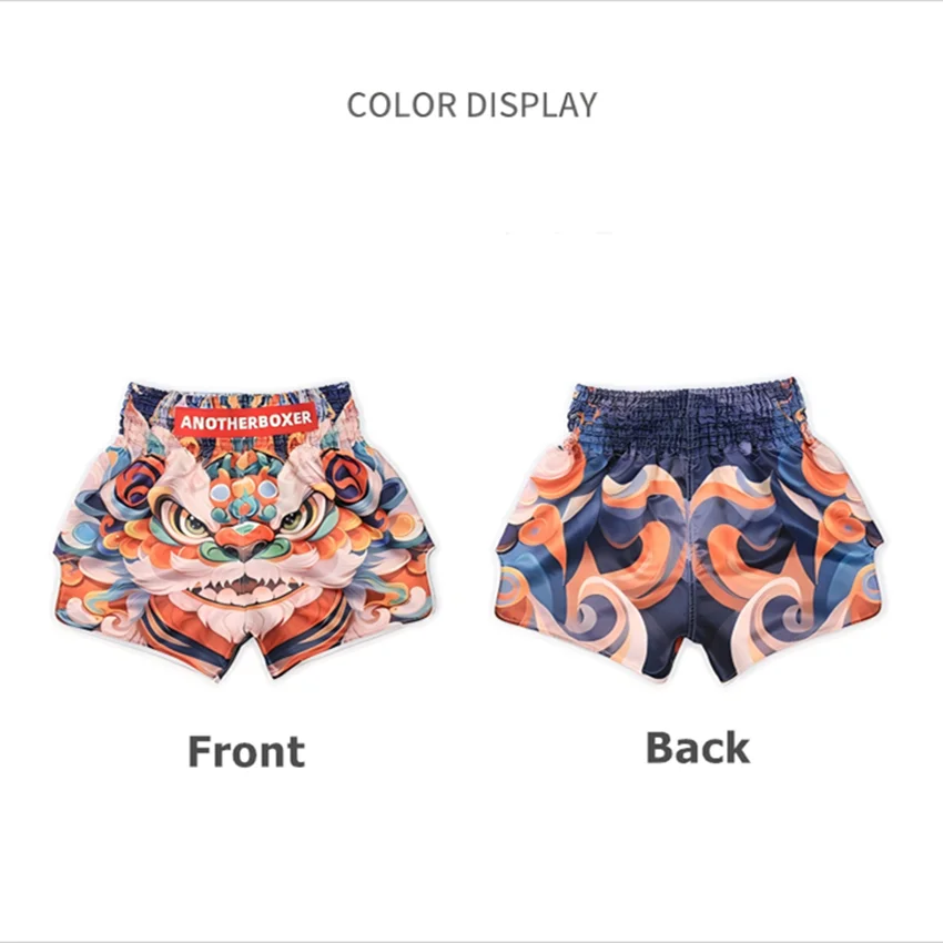 Afbeelding 7: 2025 Lion Muay Thai Shorts Heren, Muay Thai Shorts Dames - Kickboksen Korte boksbroek