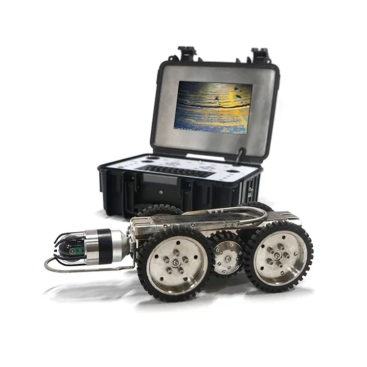 2025 Premium Products360 degree rotate cctv sewer crawler robot camera Pipe weld inspection crawling robotic system camera