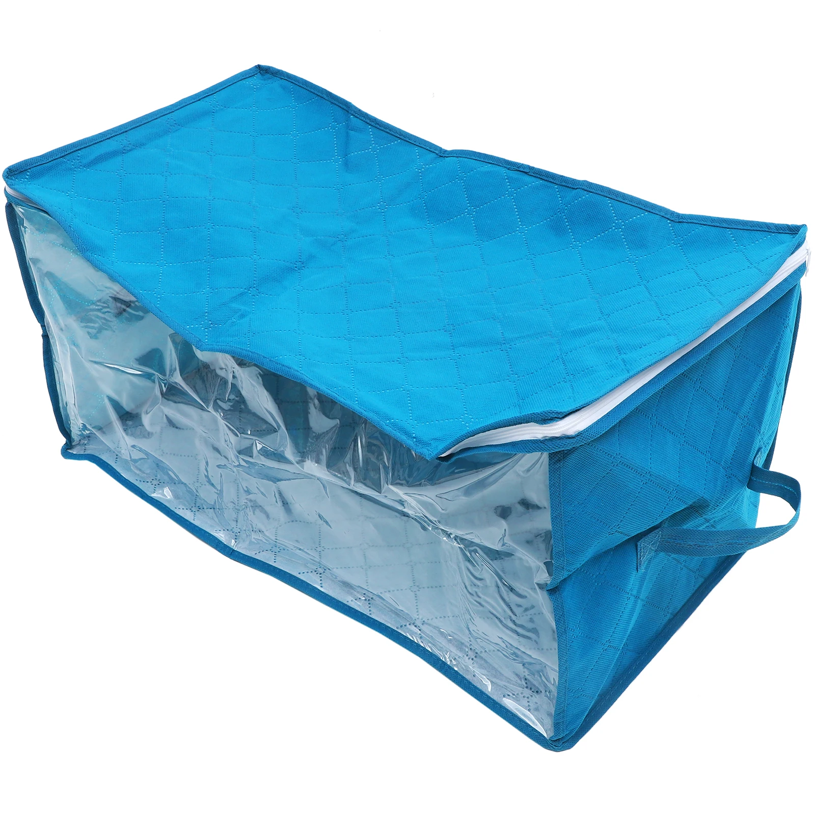 

Quilt Storage Bag Large Capacity With Clear Window Heavy Duty Zippered Fabric For Bedding Blankets Pillows Clothes Closet