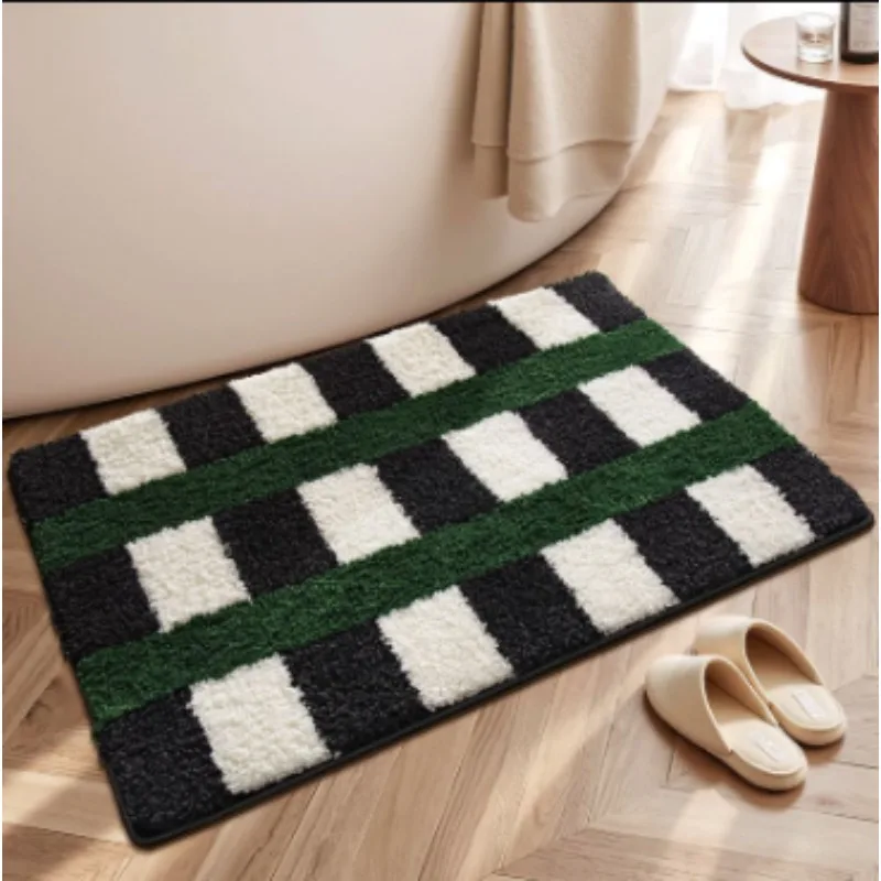 Imitation cashmere cartoon absorbent foot pad