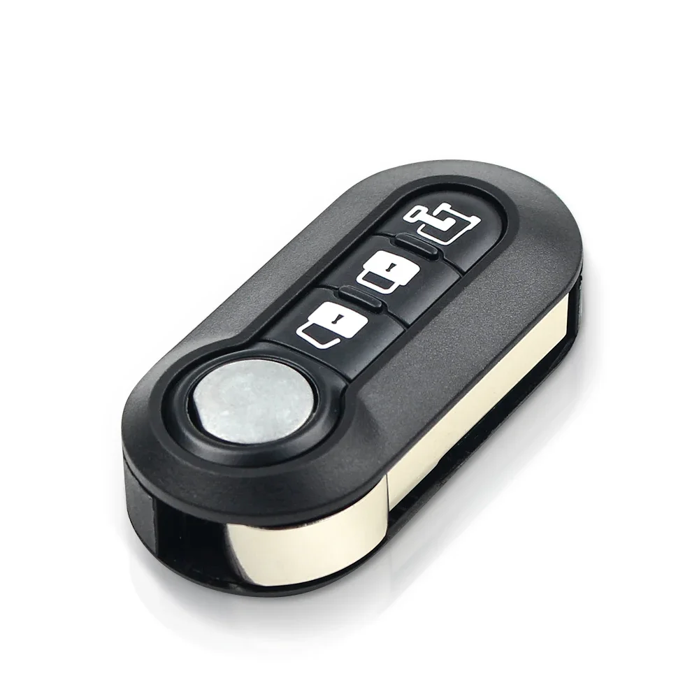 KEYYOU 5pcs Remote Key Case Shell Cover For Fiat 500 Panda Punto Bravo Doblo Peugeot Boxer Citroen Relay Fiat Ducato Lancia Musa