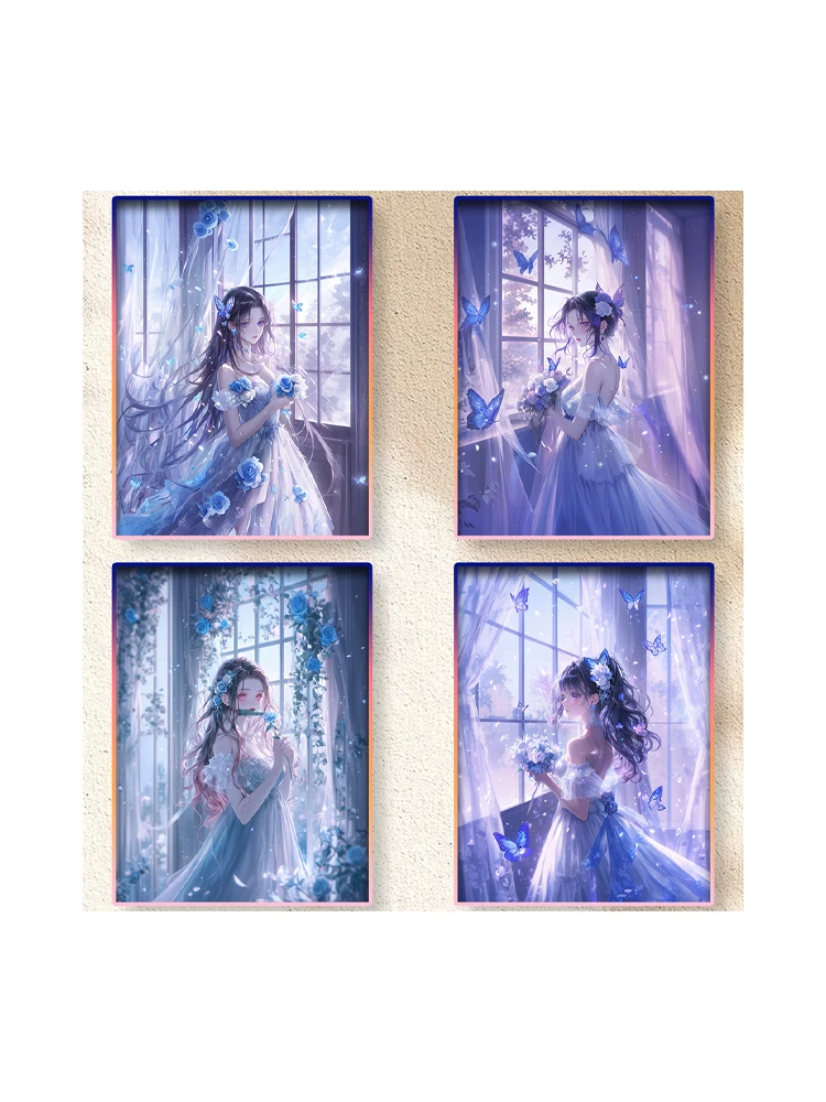 2025 도매 만주 문화 귀멸의 칼날 A5 사이즈 마스터급 고화질 아크릴 소재 ACG CCG TCG 취미 선물