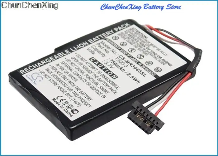 CS 750mAh GPS, Navigator Battery  for Magellan RM5220SGLUC, RoadMate 3055, 3055-MU, 3055T-LM, 3065, 3065T-LM, 5220, 5220-LM