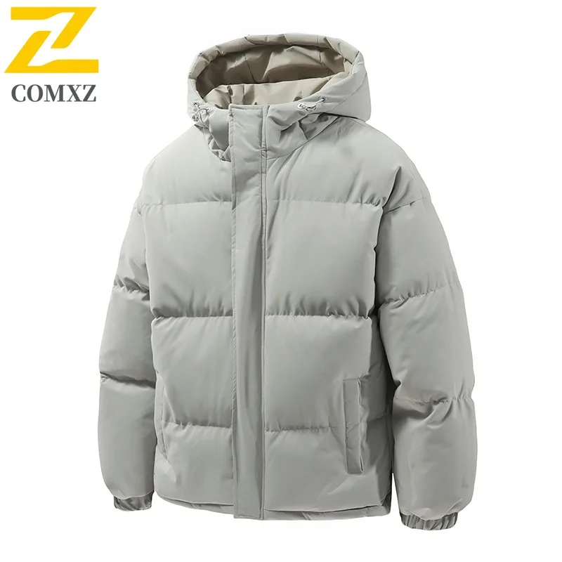 CoMXZ Homens Parker Casaco Grosso Quente Com Capuz Cor Sólida Esqui Ao Ar Livre Viagem Acolchoado Jaqueta 2025 Acampamento Jaqueta de Inverno de Alta Qualidade