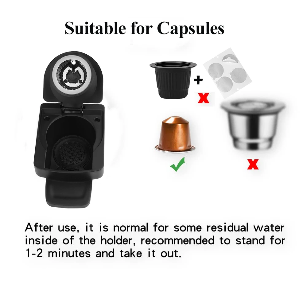 ICafilas Capsule Adapter Stainless Steel Compatible Reusable Coffeeware Pod for Dolce Gusto for Coffee Machine Parts