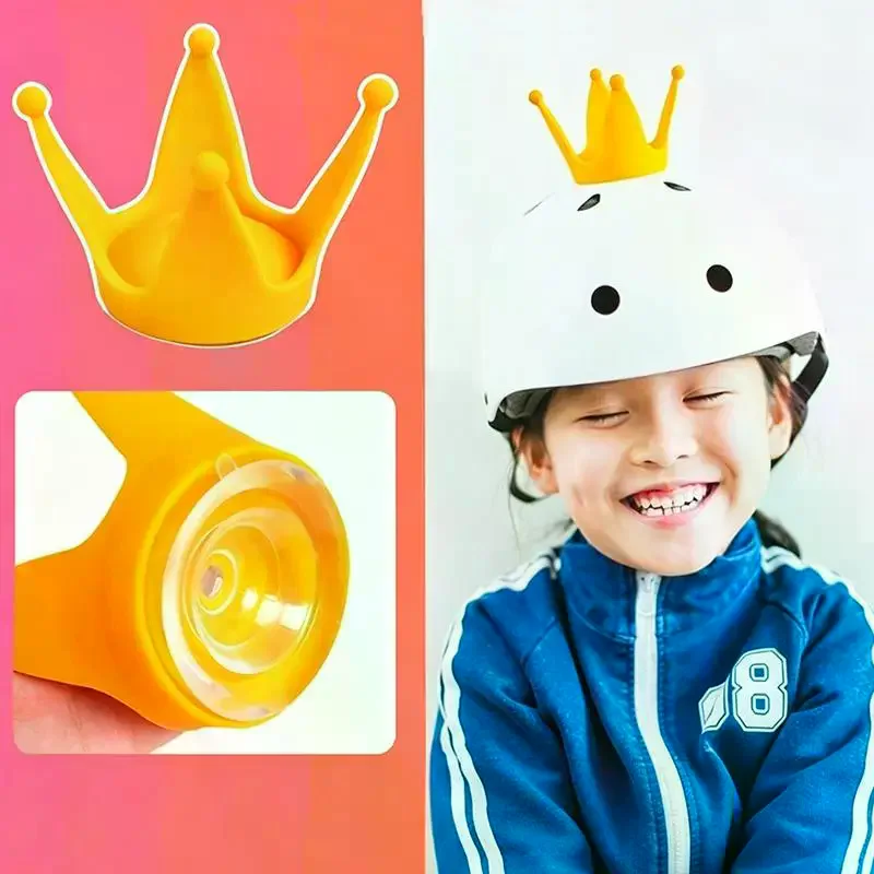 1 PCS Funny Helmet Crown Topper Universal Suction Cup Decoration Motorcycle Helmet Ornament