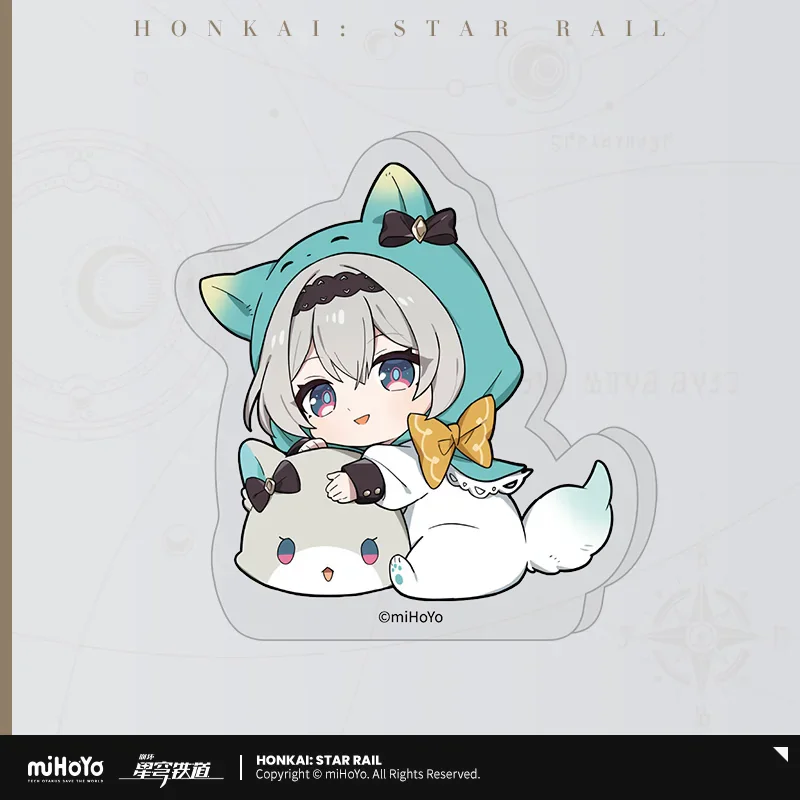 Official Honkai Star Rail Gaming Merchandise Cartoon Characters Cosplay Chibi Style Mini Acrylic Display Stand Halloween Gifts