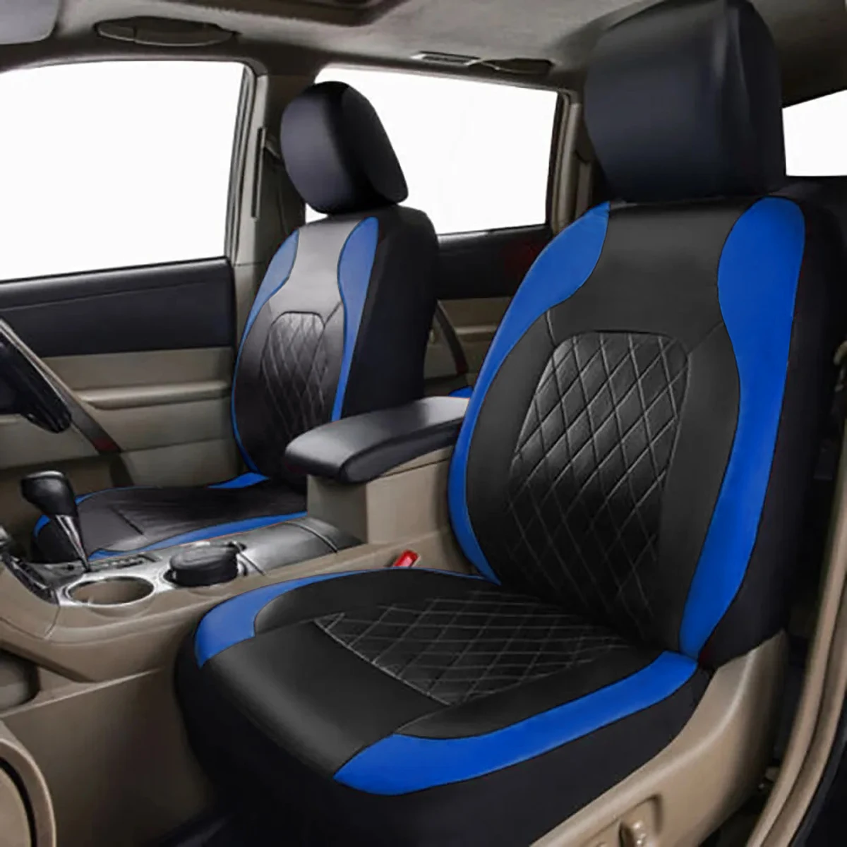 Ganzjahres-Autositzbezug aus PU-Leder, vollständig umschlossener Sitzschutz, wasserdicht, universelle Passform, Limousine, SUV, Pick-up-LKW-Sitz – Detail 15