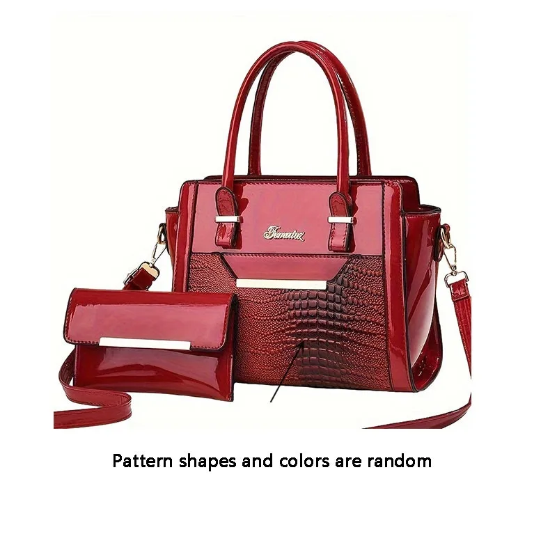 1PC Fashion Large Capacity PU Leather Handbag Simple Atmospheric One Shoulder Handbag Daily Versatile Small Bag