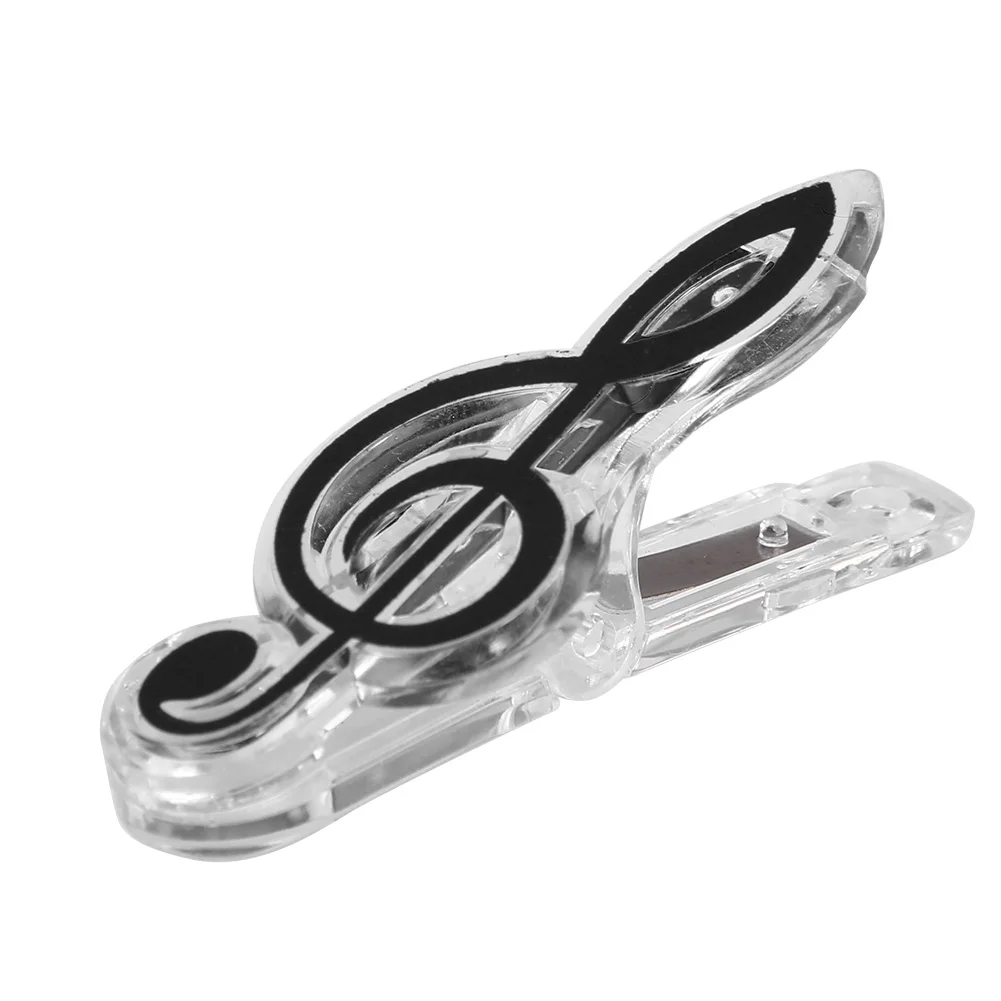 Letter Paper Clip Plastic Musical Note Spring Piano Music Book Paper Sheet Holder Folder for Piano Guitar Violin Supply