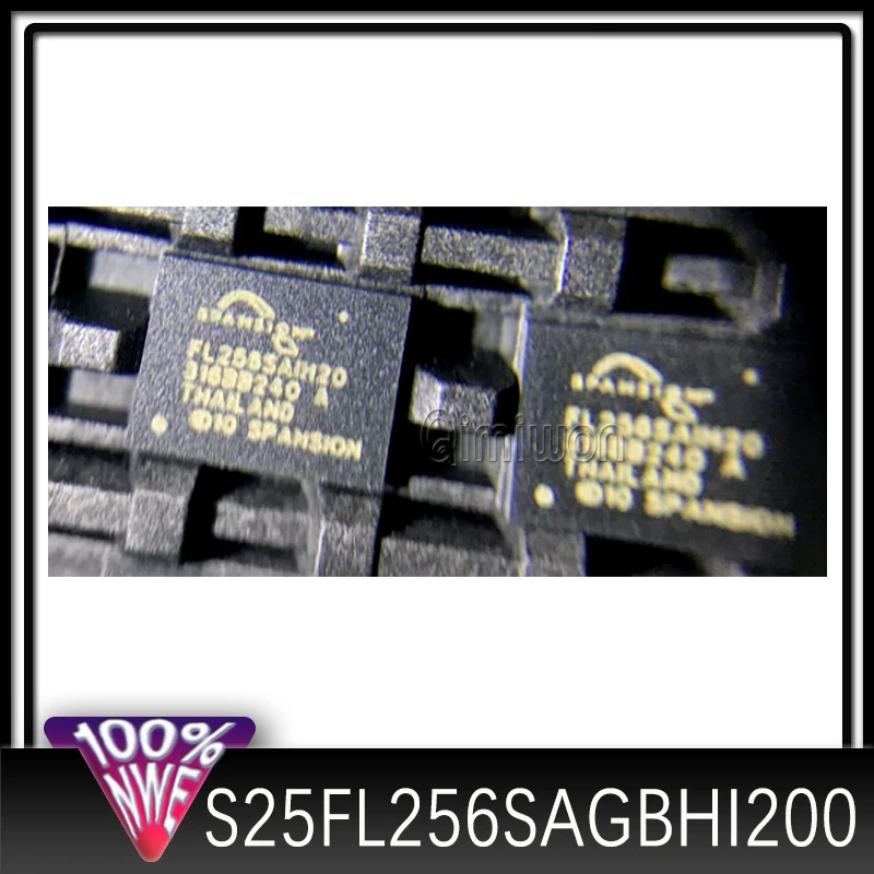 1PCS~50PCS/LOT S25FL256SAGBHI200 FL256SAIH20 BGA NOR flash memory chip with a capacity of 256 Mbit (32 MB) IN STOCK