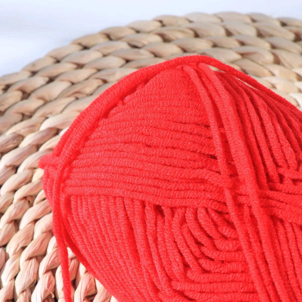 Red Milk Wool Yarn Cotton Chunky Hand Woven Crochet Knitting Wool Yarn Warm Yarn For Sweaters Hats Scarves DIY Making Craft Tool view 6
