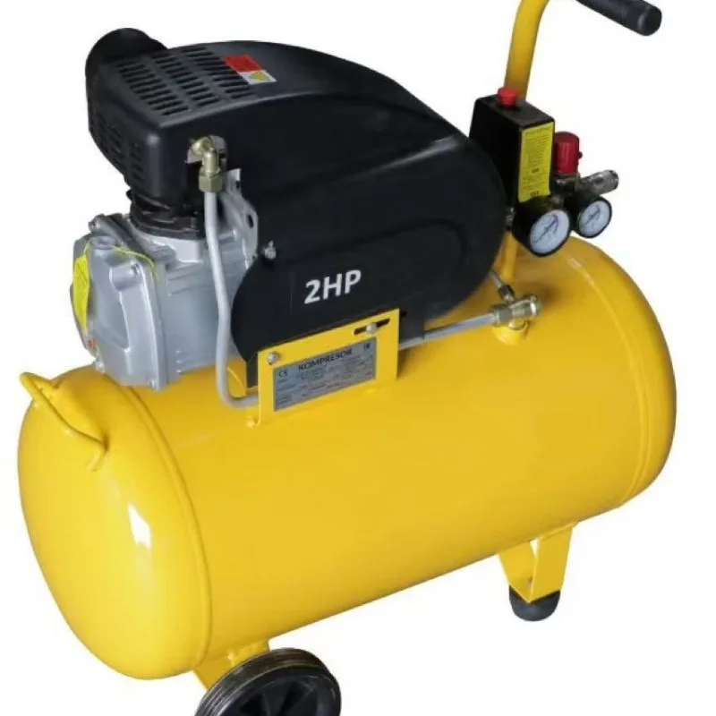 Direct air compressor with oil and gas pump, small high-pressure woodworking painted copper wire portable bucket