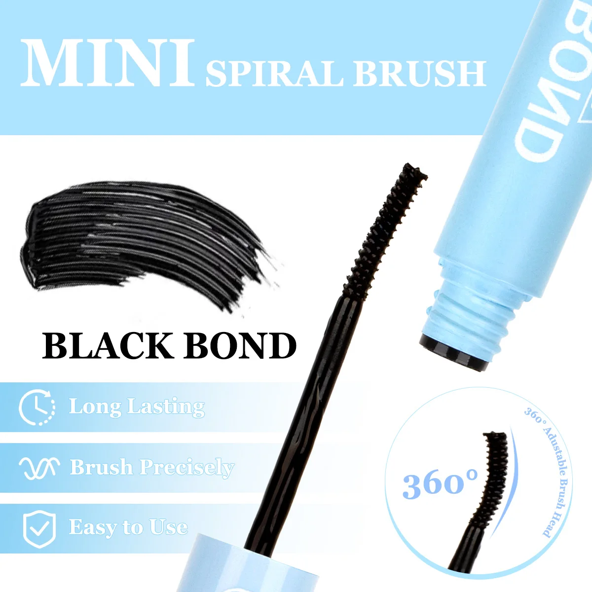 Kit de cola para cílios, faça você mesmo, adesivo de extensão de cílios, fixação forte, ligação e vedação de secagem rápida, 2 em 1, ferramentas de maquiagem