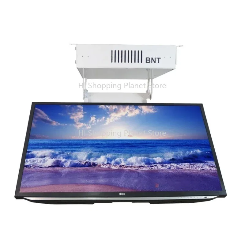 

Electric Motorized 30-75 Inch Ceiling TV Lift Bracket with Remote Control Height Adjustable TV Mount Stand for Home or Office