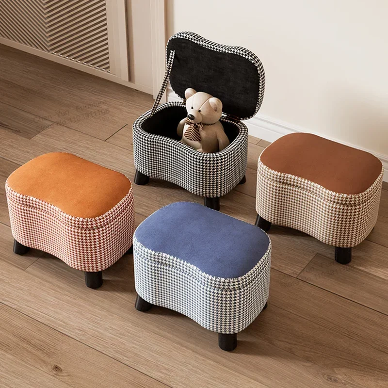 Living Room Fabric Art Storage Stool Sofa Leg Supporter Home Furniture Originality Doorway Storage Stool Tabouret De Stockage image 5