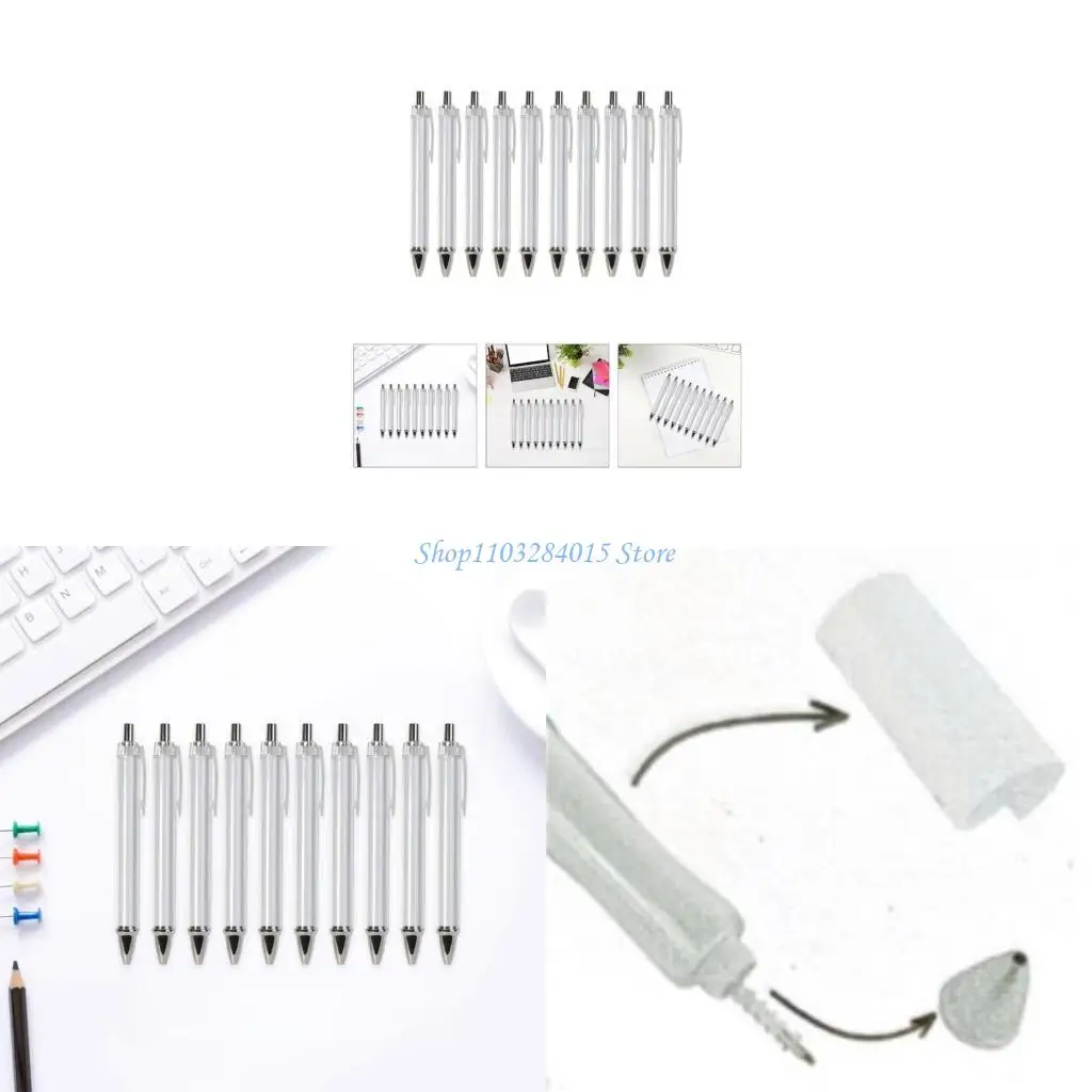 

R6ff 10pcs antlectable ballpoint ручка эргономичная пера подсолимация шариков