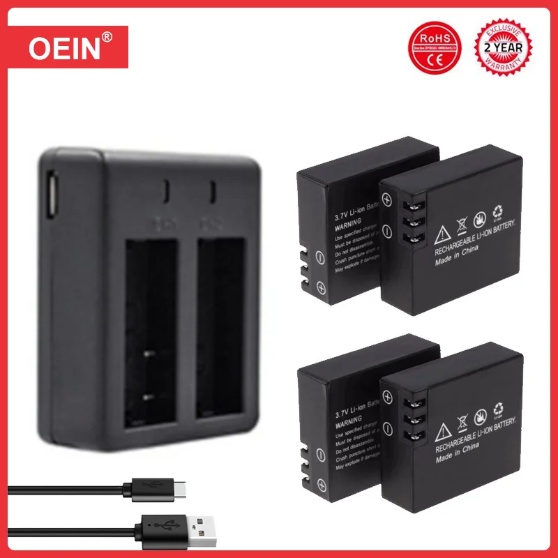 Rechargeable Sports Action Camera Battery for SJ5000 SJ6000 for SJCAM Sport DV Camera Bateria + Charger FOR SJCAM SJ4000 3.7V