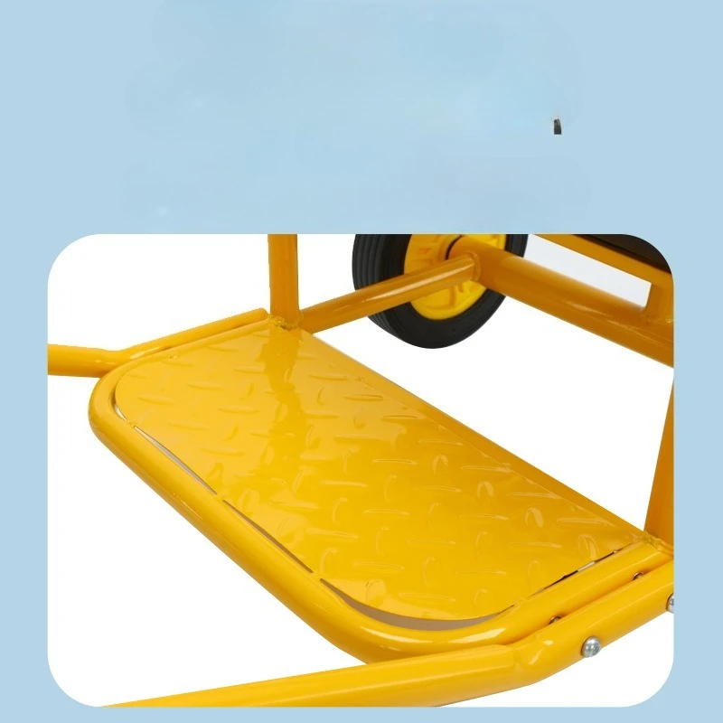 子供用プルワゴン、屋外遊び用キッズライドオン三輪車、快適なシートと柔らかいハンドル付きの幅広メタル幼児用おもちゃ