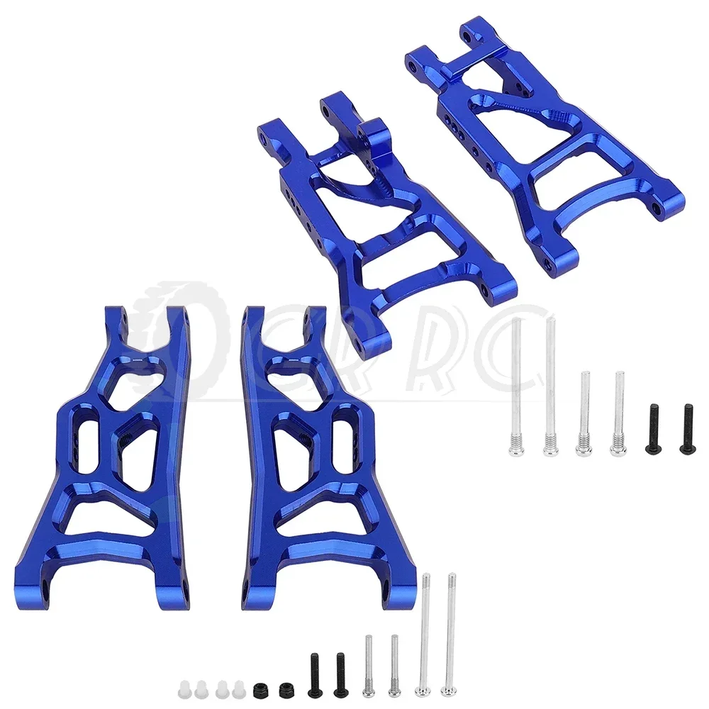 Aluminum Alloy Front Rear Lower Suspension A  Arms for 1/10 Traxxas Slash Rustler 4X4 2WD Short RC Course Metal Upgrade Parts