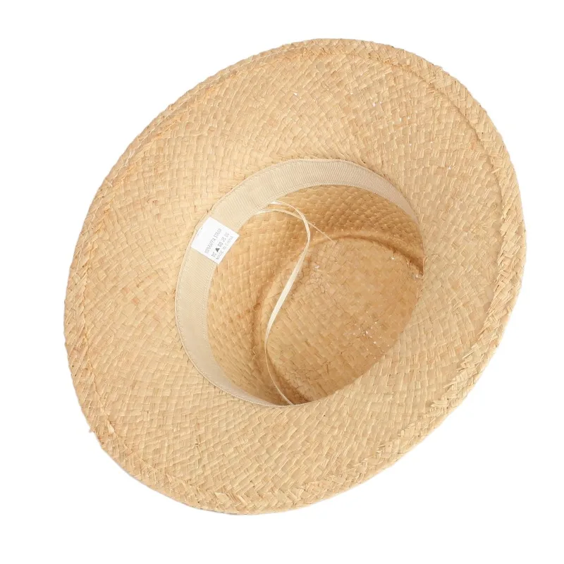 Panama Raffia Straw Hats For Holiday Beach Spring Summer Autumn High Quality Wide Brim Women Oem Adults Plain Character Female