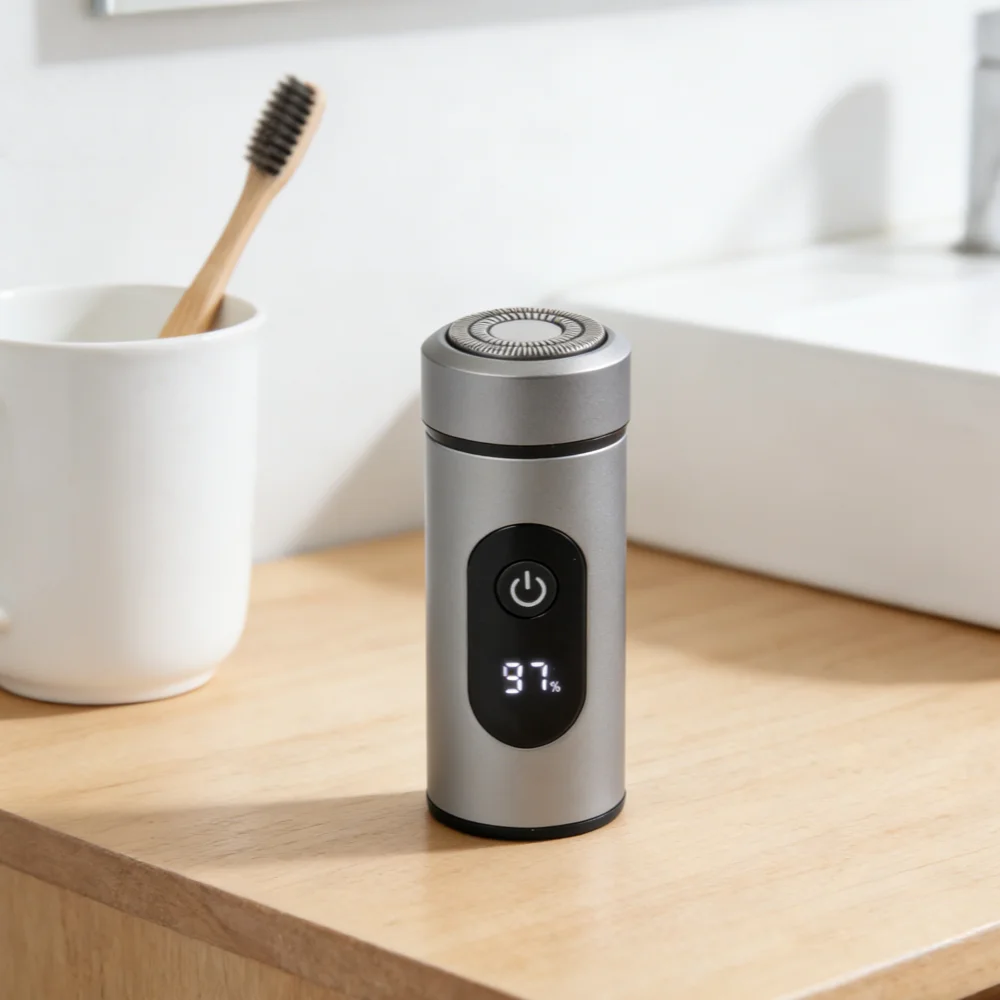 Men's Electric Shaver Is Easy to Disassemble and Clean, with LED Power Display for Easy Carrying image 6