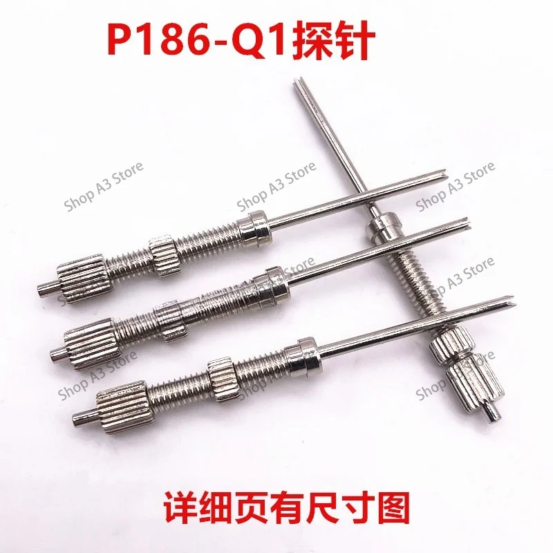 Integrated threaded thimble P186-Q1 B straight upper small four-claw tip spring telescopic adjustable height test needle