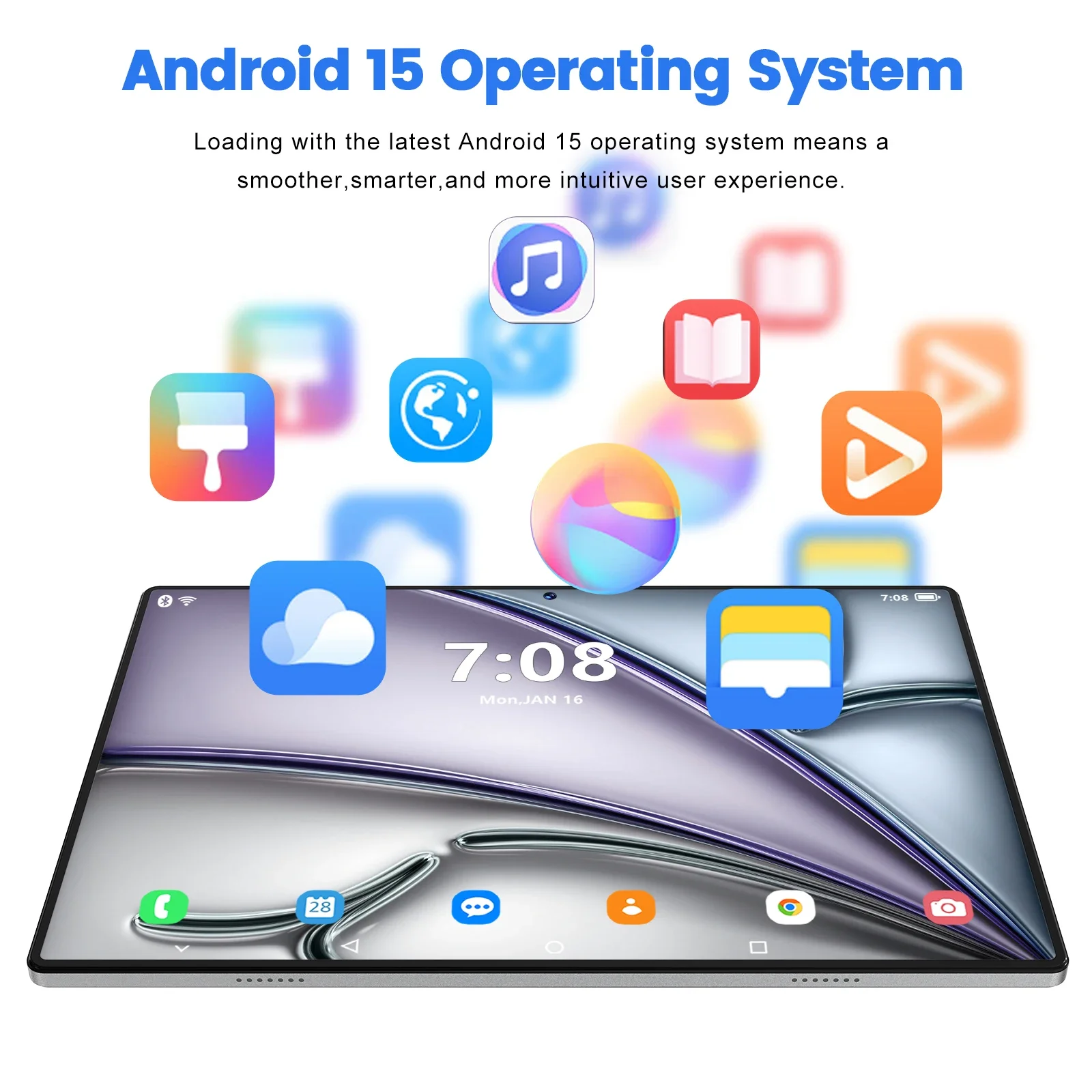 2025 New 10.1 inch Network Android 15.0 Tablet 16GB RAM 1TB ROM 16MP 32MP 10 Core 10000mAh tablet 4 5G Wifi Tablet