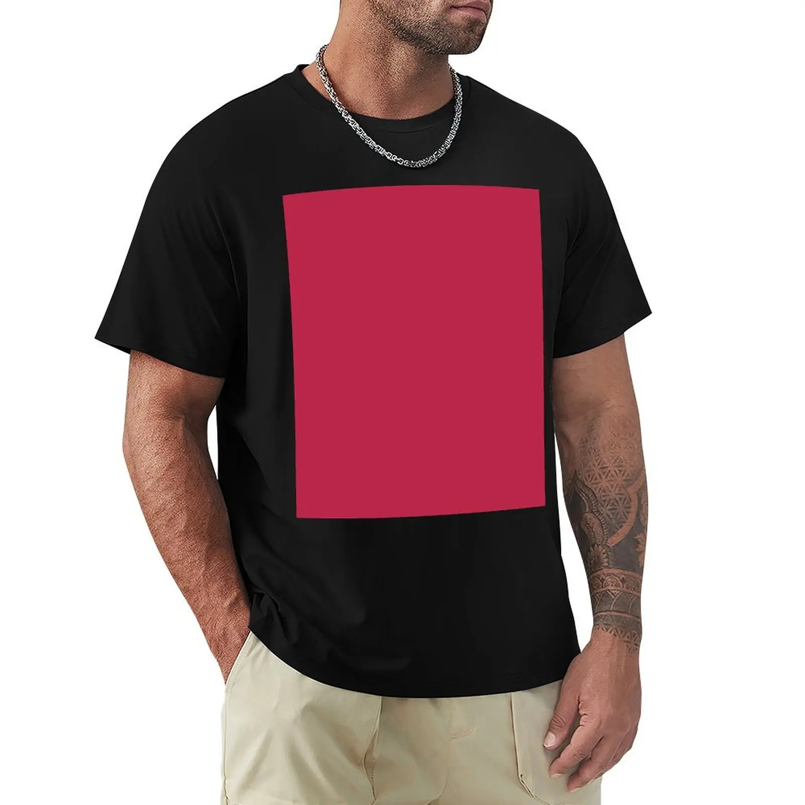 

Pantone Viva Magenta (Solid Color) T-Shirt luxury t-shirt tops Funny t-shirts cute tops mens fashion